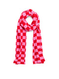 Pink and Red Checkered Scarf