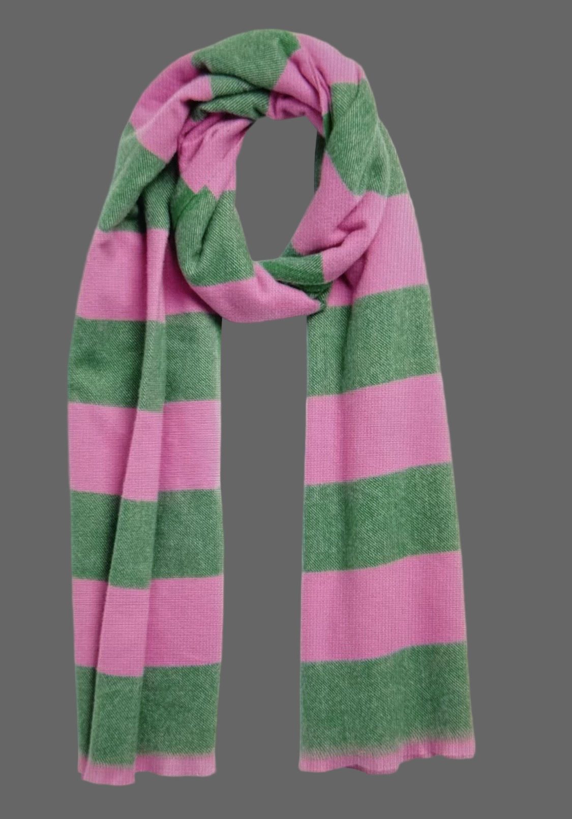 Pink and Green Scarf